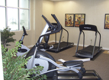 the fitness room